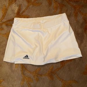 White Adidas Tennis Skirt